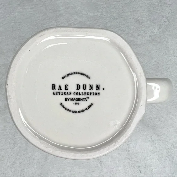 ❌SOLD❌ Rae Dunn NEW USA Large LL Mug Coffee Tea July 4 America Ivory Red Blue - Picture 11 of 14